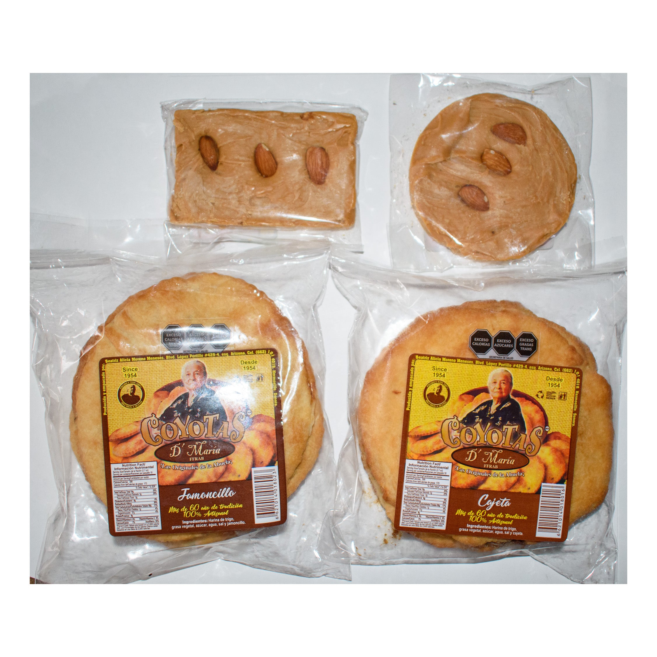 Coyotas & Jamonsillo Sonorense - Pack of 4 items